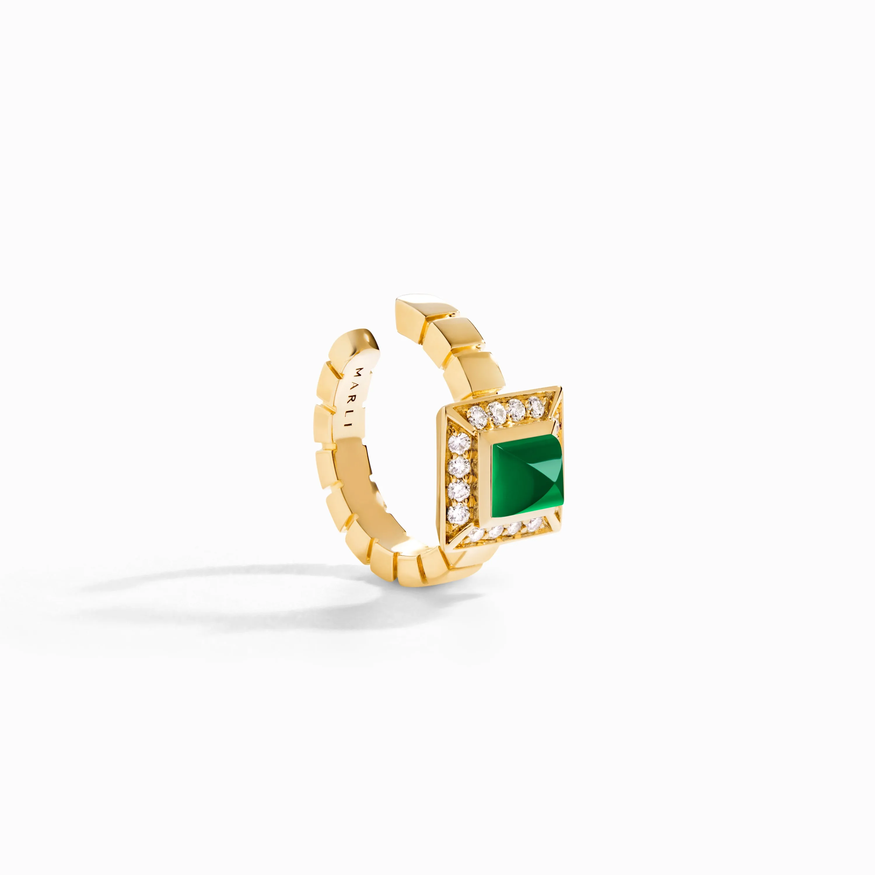 Cleo Lotus Pavé Ear Cuff (Single R)