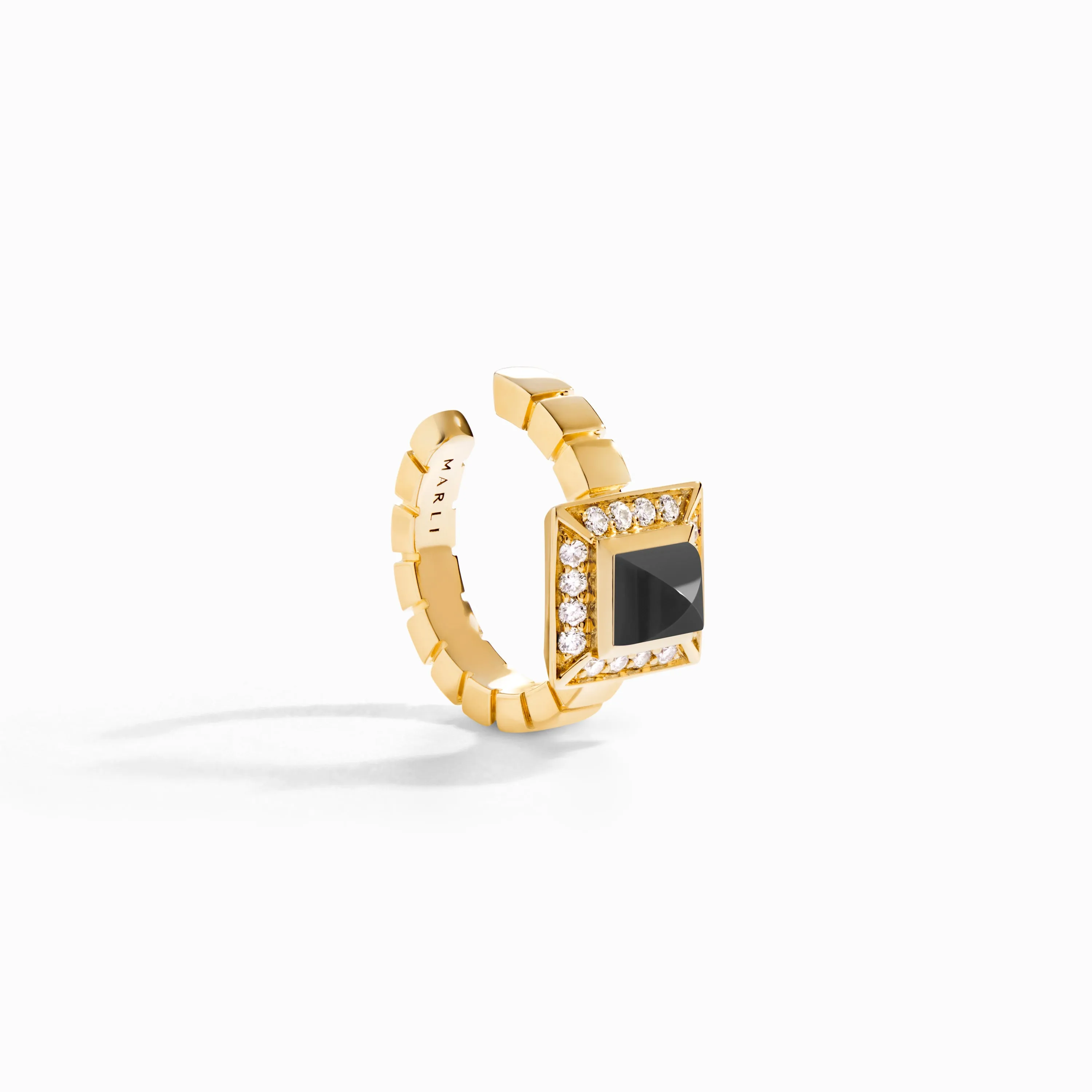 Cleo Lotus Pavé Ear Cuff (Single R)