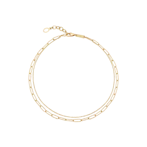 Clip Combi Double Chain Anklet FMSM4017