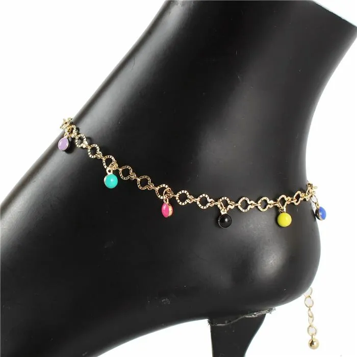 Color Stone Anklet