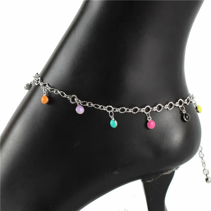 Color Stone Anklet