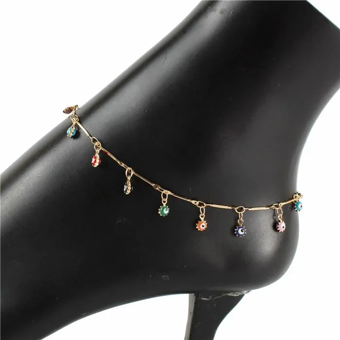 Color Stone Anklet