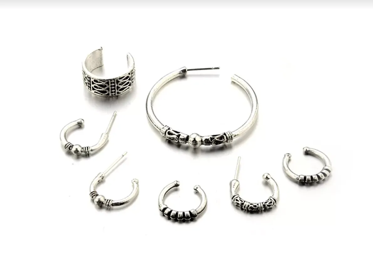 Complete Set of Mix & Match Earrings and Cuffs