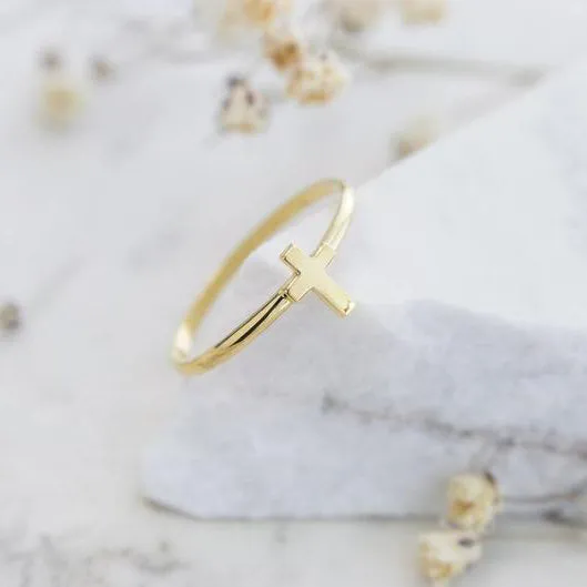 Cross Ring in Sterling Silver Christian Jewelry