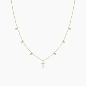 Cross Station Moissanite Diamond By The Yard Necklaces For Women