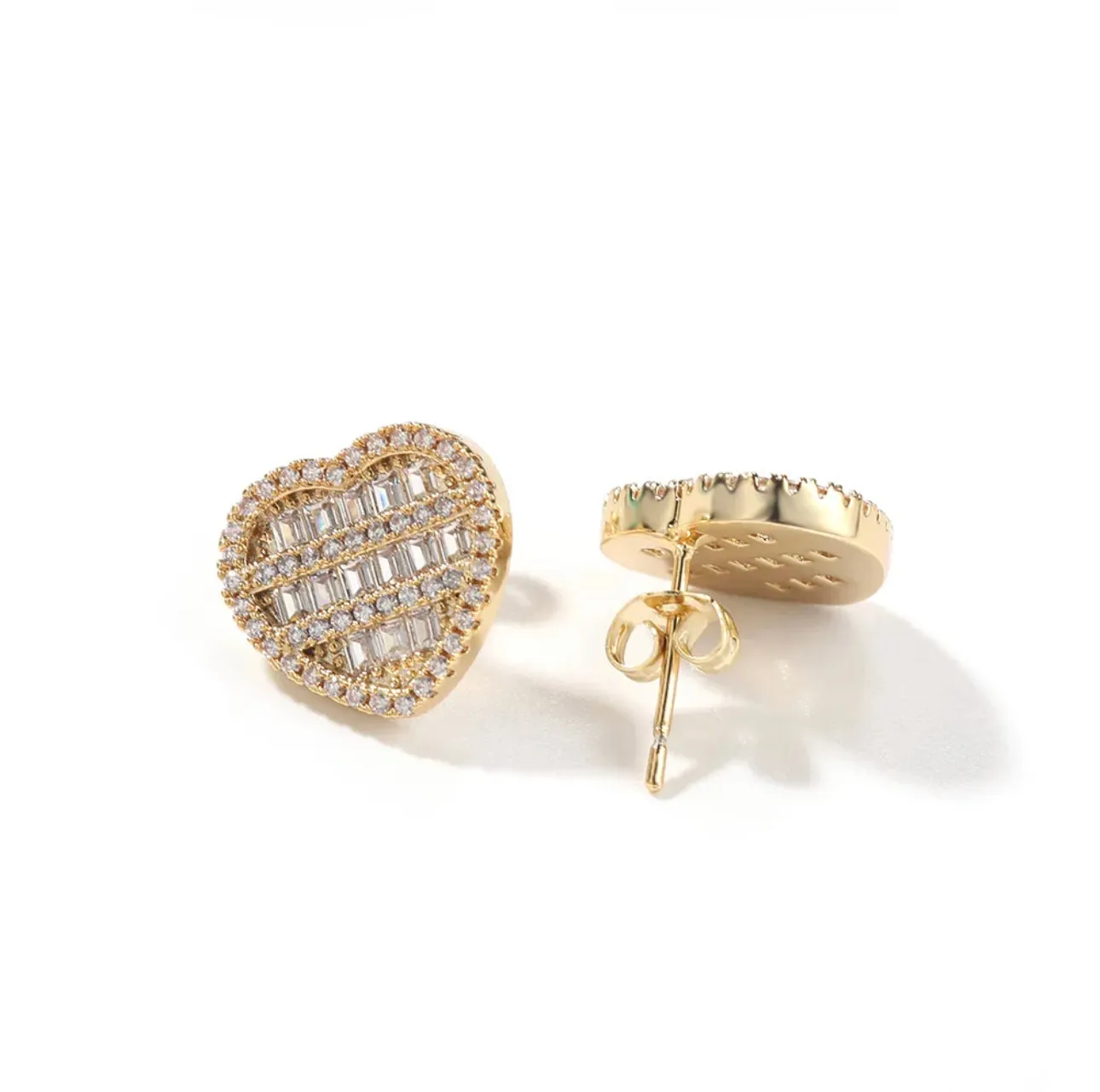 CRUSHED HEART EARRINGS