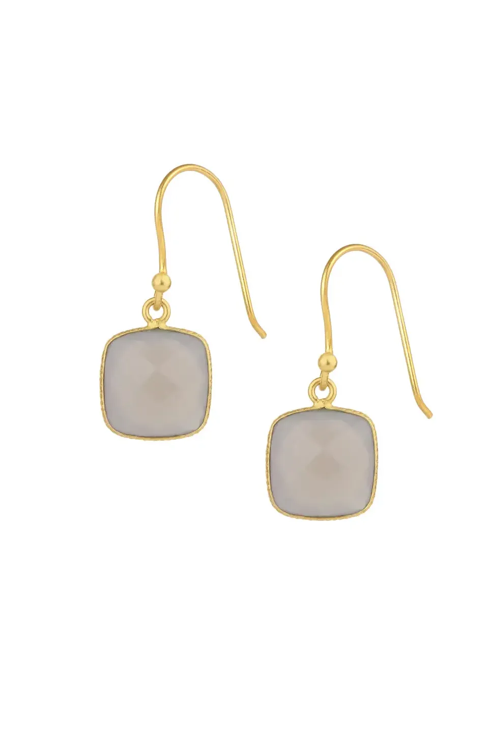 Cushion Gemstone Earring