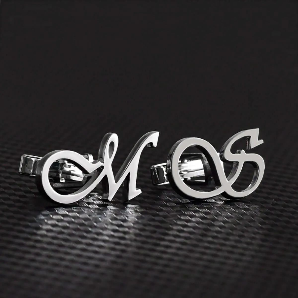 Custom Cufflinks with Monogram Letters Personalized Jewelry