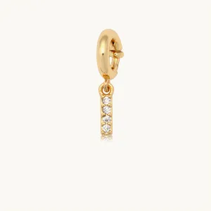 Custom CZ Letter I Charm