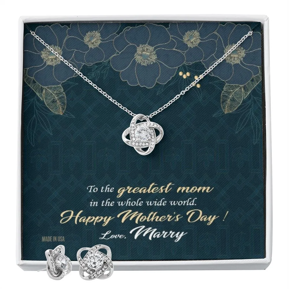 Custom Greatest Mom Mothers Day Ideas 14k White Gold Pendant Chain Necklace Jewelry Gifts For Mom Wife Grandma Auntie