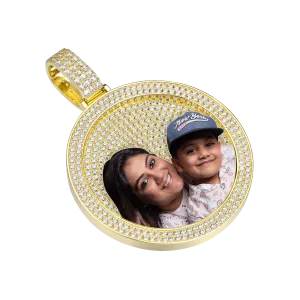 Custom Iced Out Photo Pendant