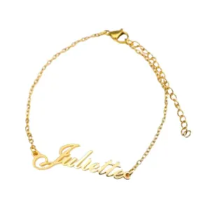 Custom Name Engraved Anklet
