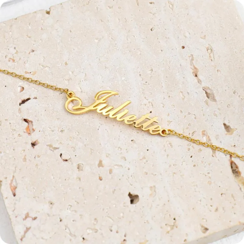 Custom Name Engraved Anklet
