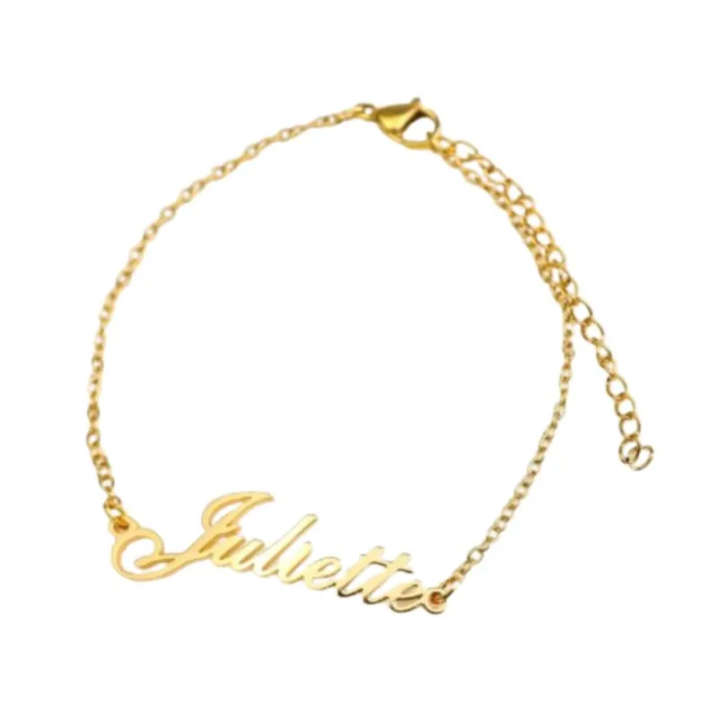 Custom Name Engraved Anklet
