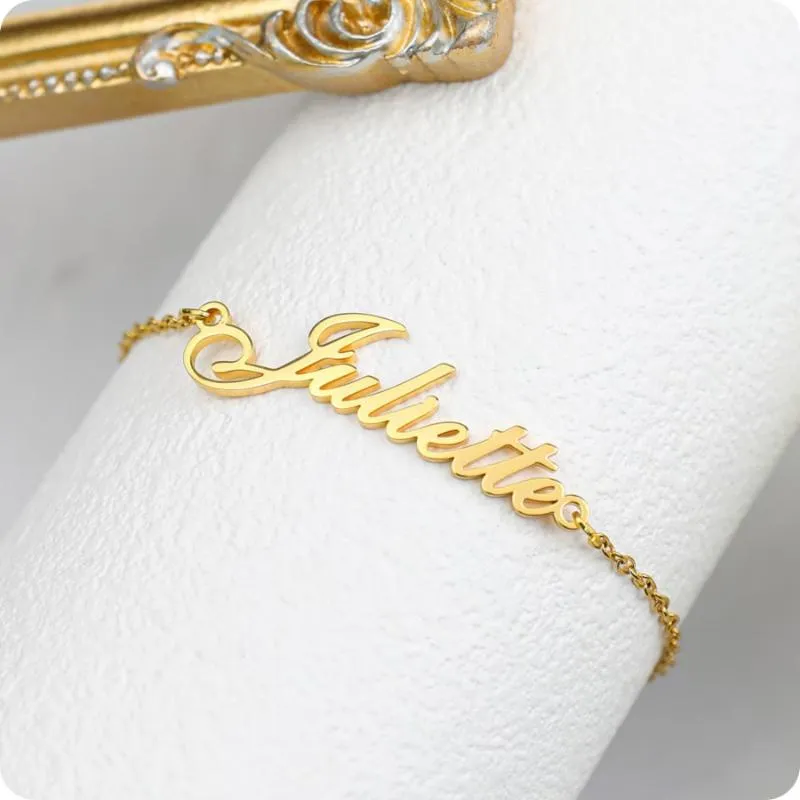 Custom Name Engraved Anklet