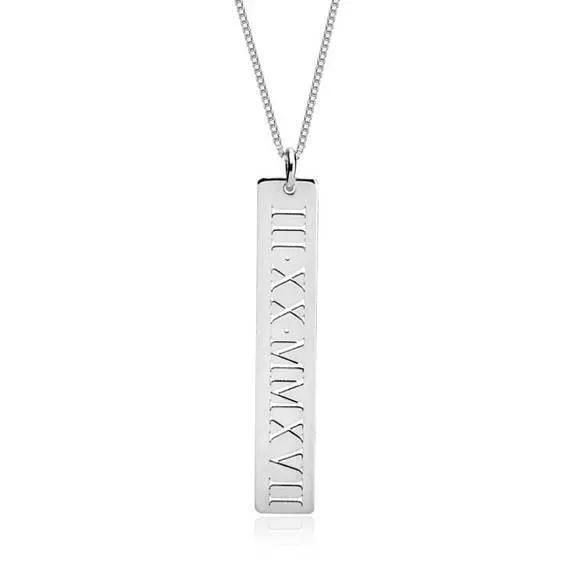 Cut Out Bar Necklace
