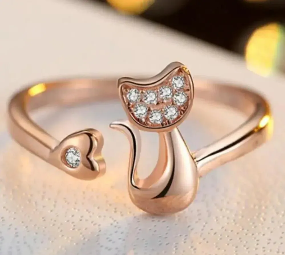 Cute Cat Ring Ring For Women Jewelry Party Jewelry