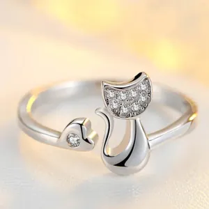 Cute Cat Ring Ring For Women Jewelry Party Jewelry