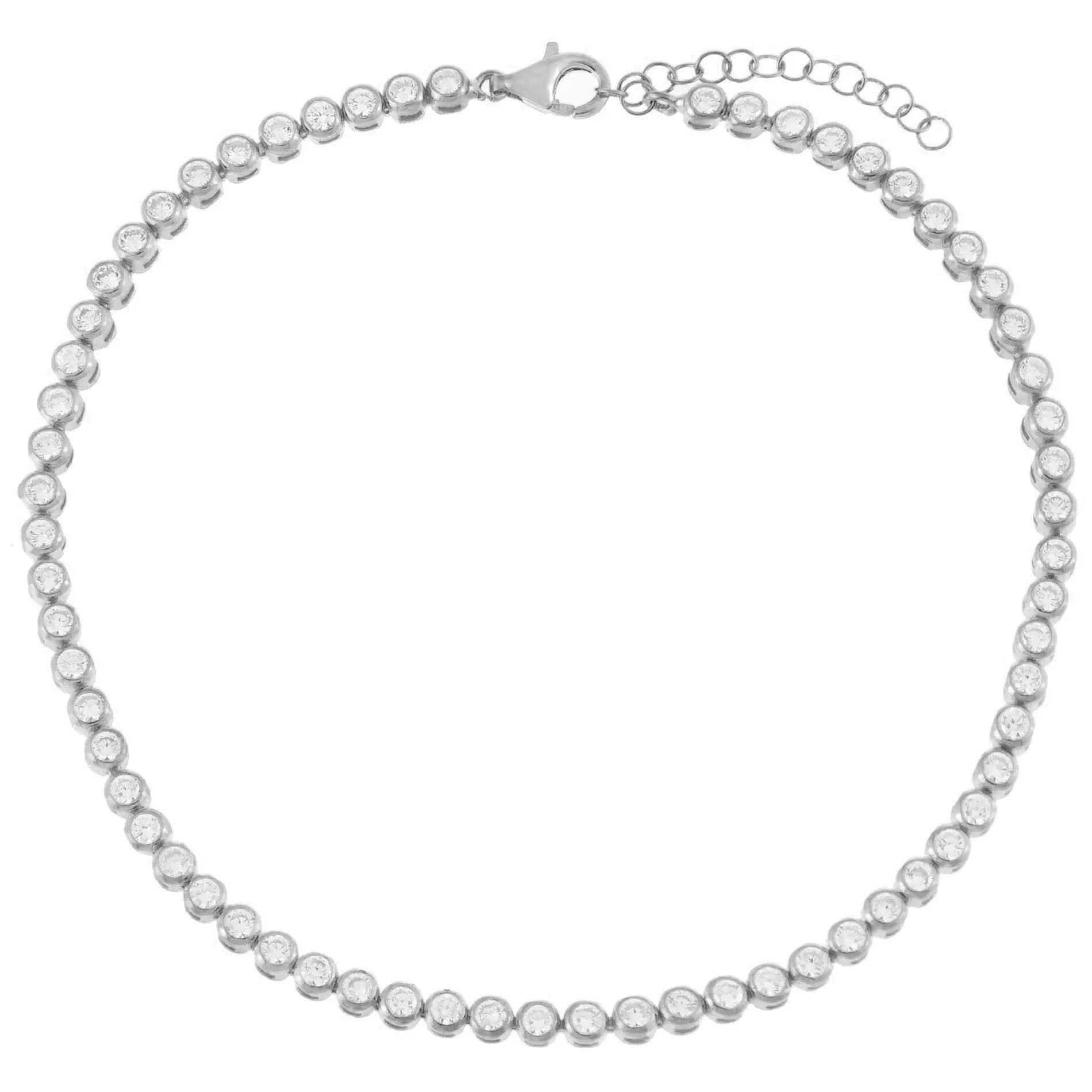 CZ Bezel Anklet