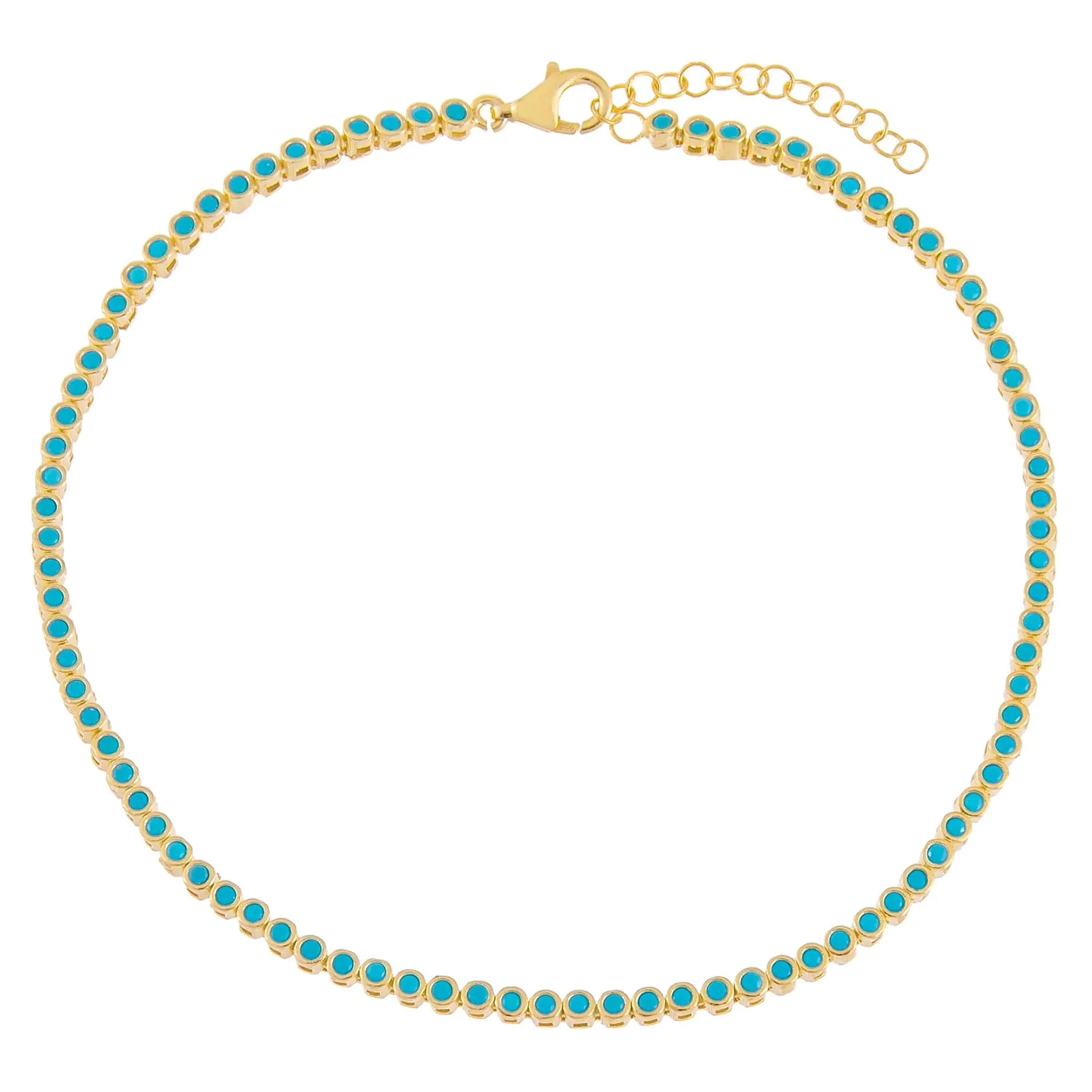 CZ Bezel Anklet