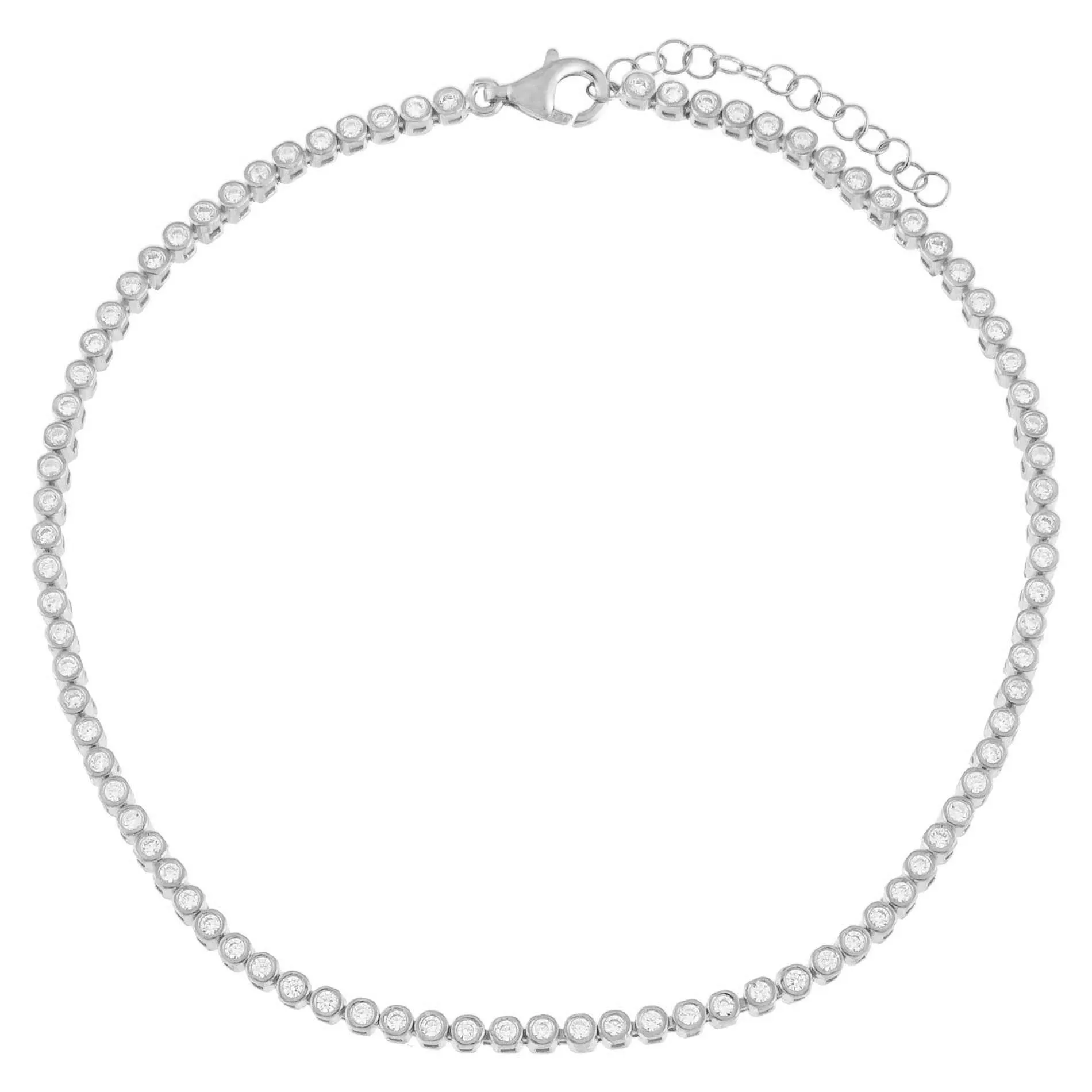 CZ Bezel Anklet
