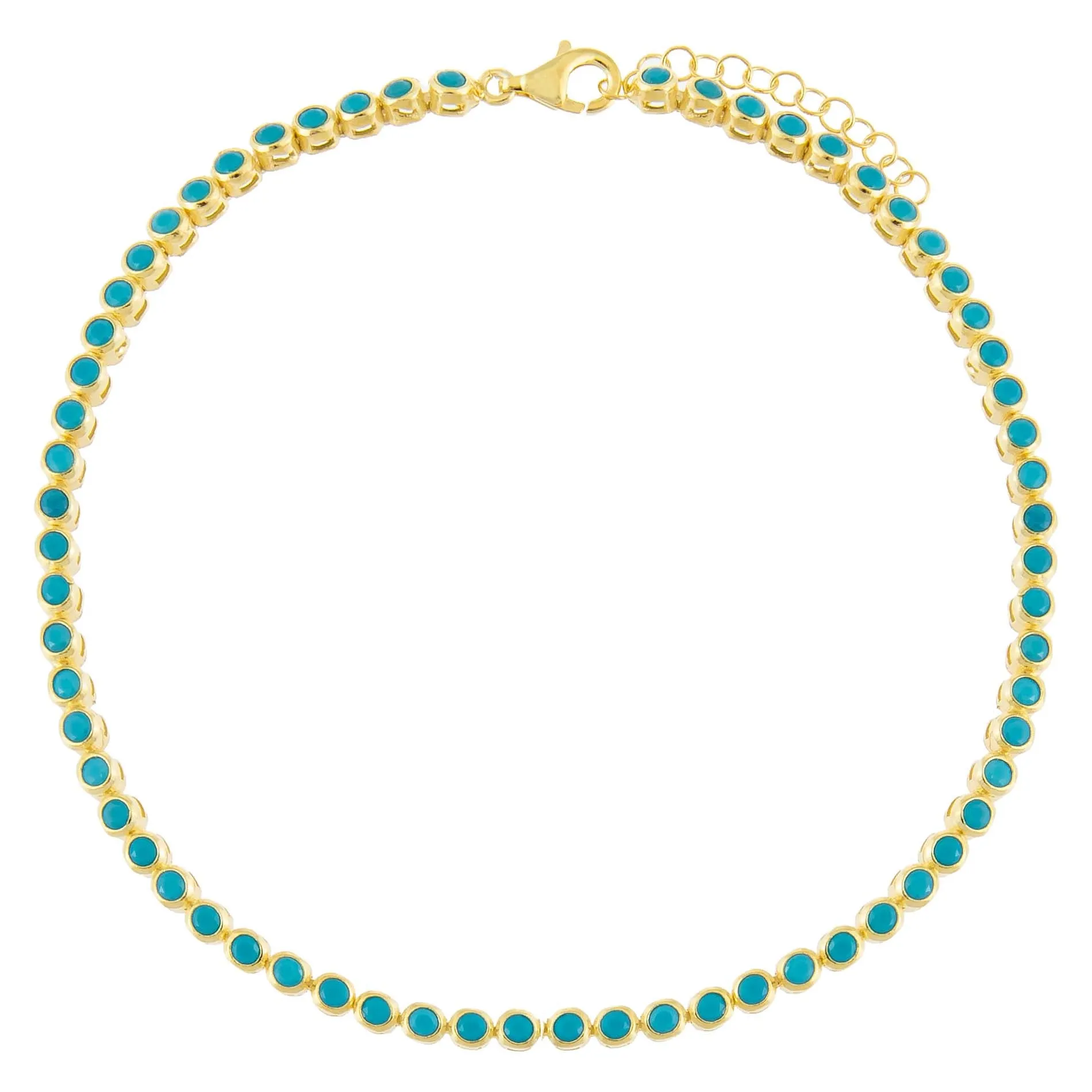 CZ Bezel Anklet
