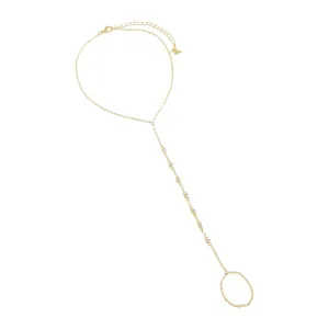 CZ Station Foot Chain
