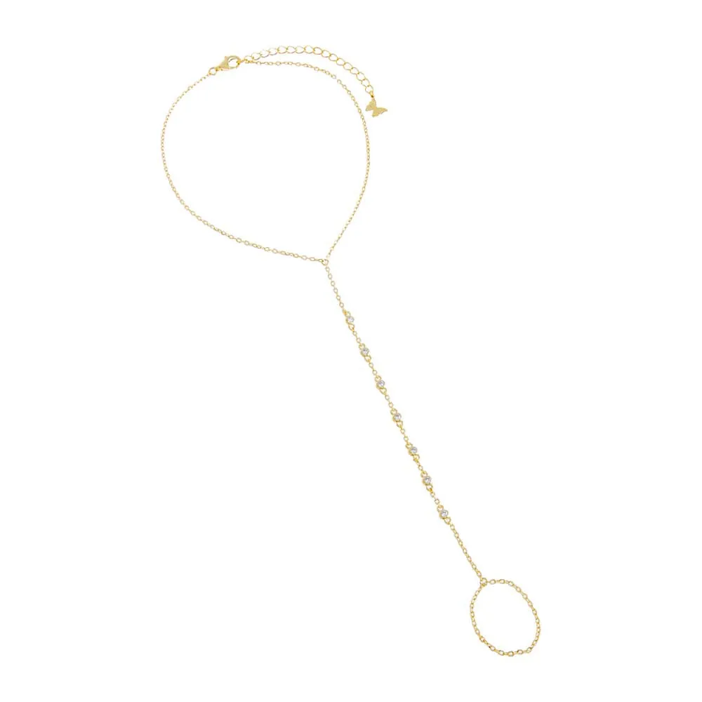 CZ Station Foot Chain