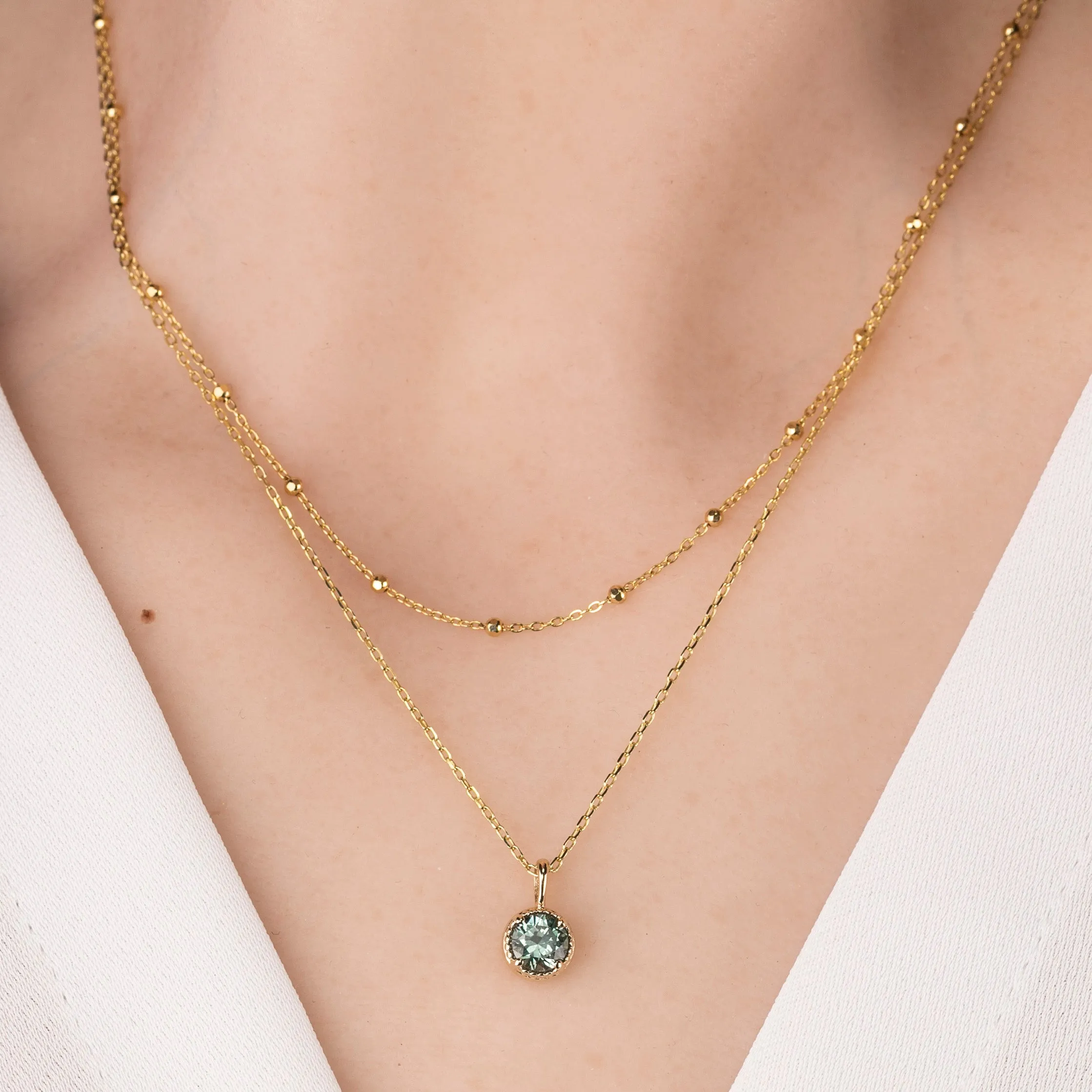 Dahlia Charm Necklace Setting (Large)