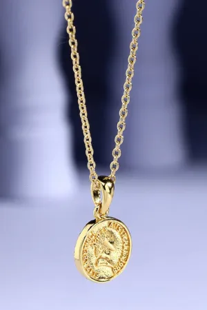 Dainty 18K Plated Coin Necklace