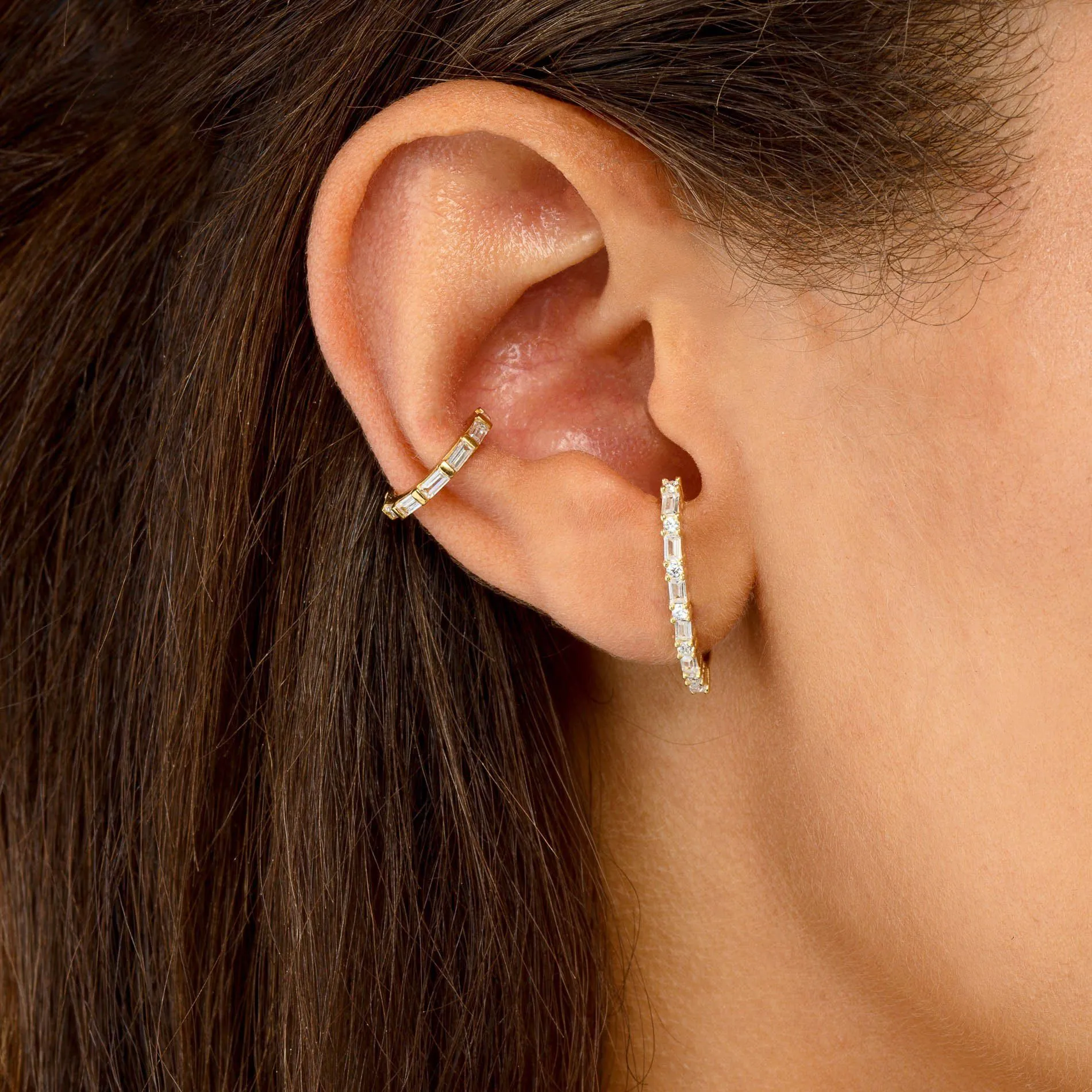 Dainty Baguette Ear Cuff