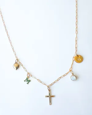 Dainty charm necklace