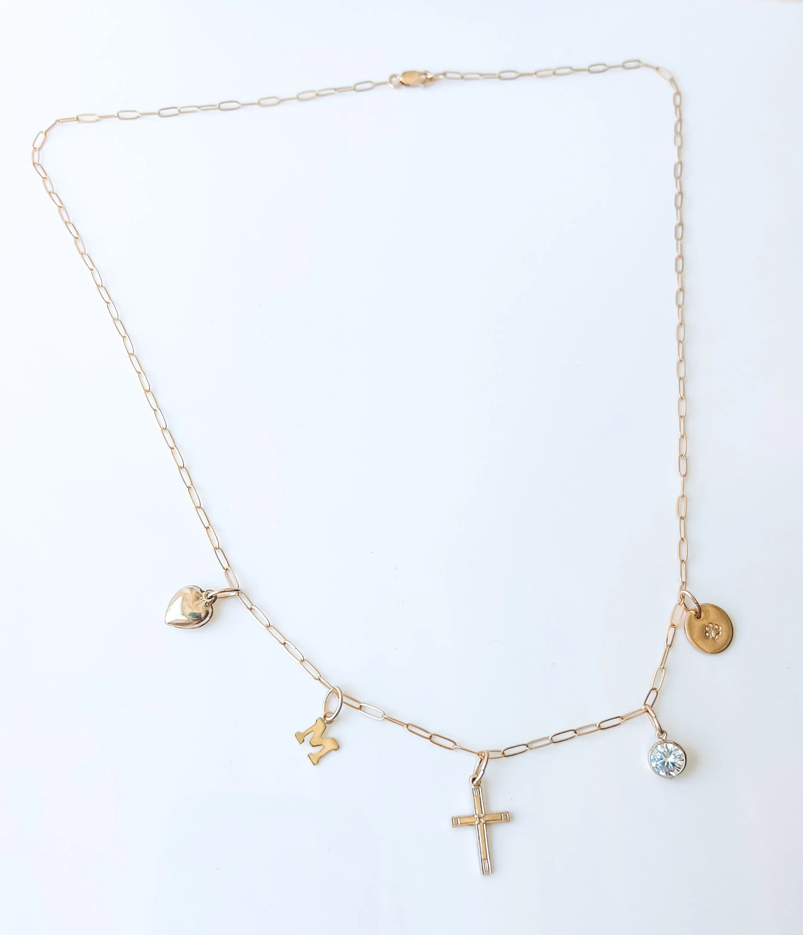 Dainty charm necklace