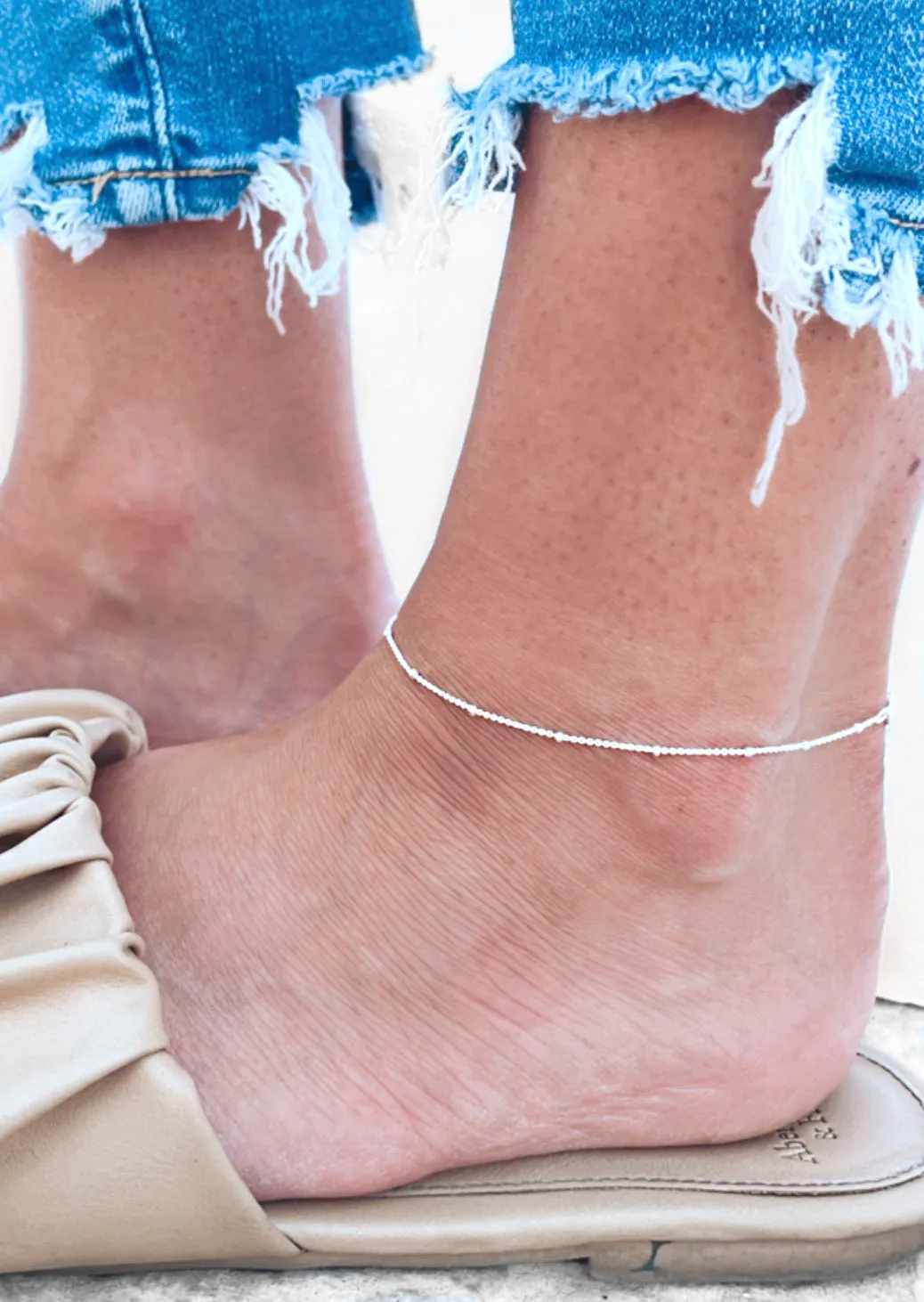 Dainty Satellite Chain Anklet