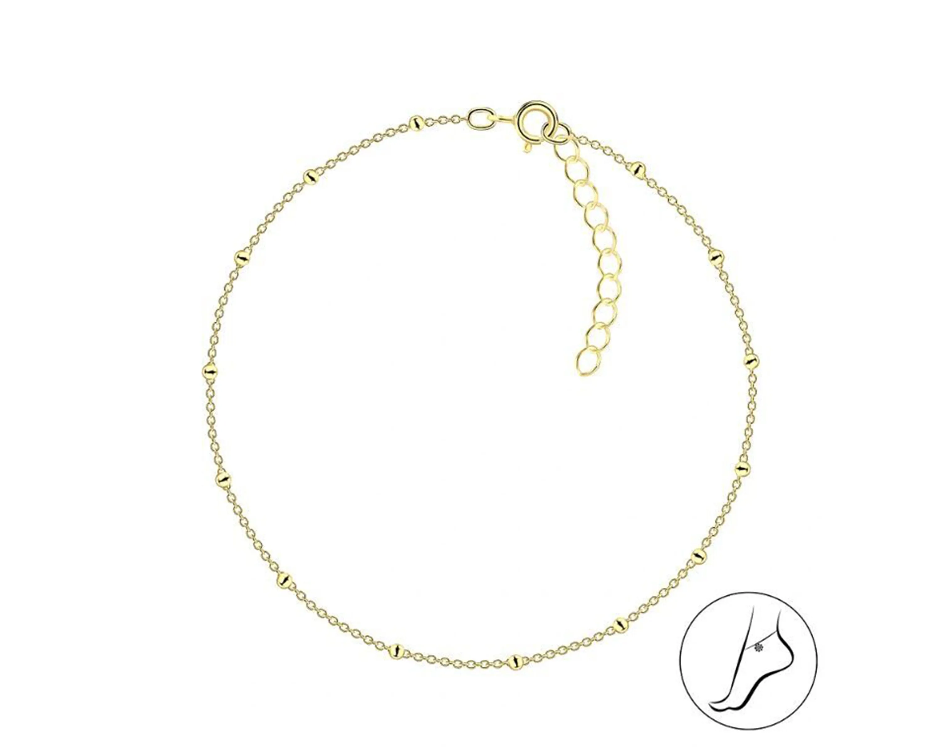 Dainty Satellite Chain Anklet