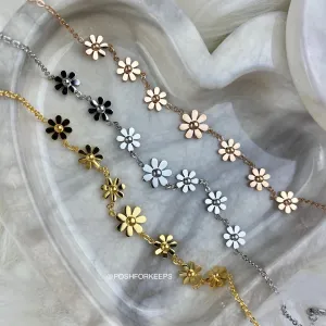 DAISY FLOWER ANKLET