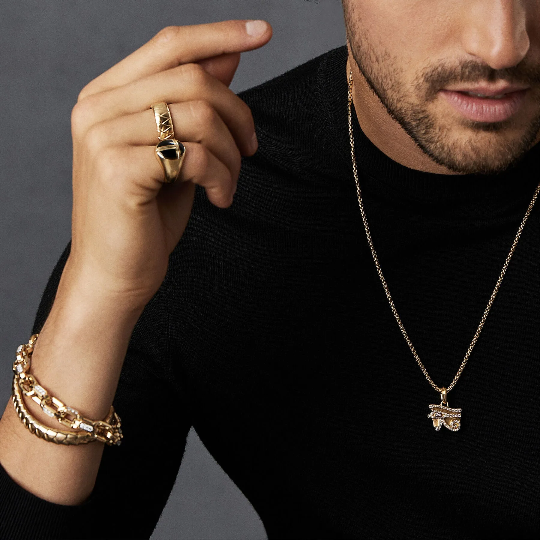 David Yurman The Chain Collection Necklaces & Pendant in 18-Karat Yellow Gold