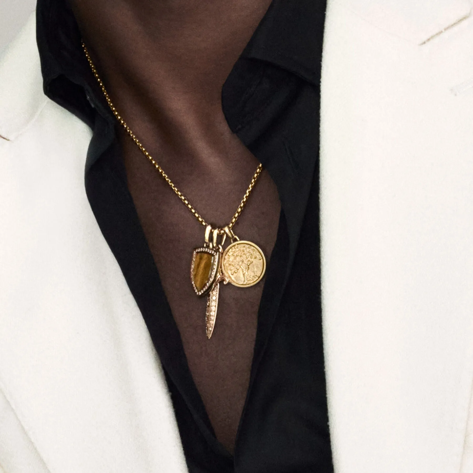 David Yurman The Chain Collection Necklaces & Pendant in 18-Karat Yellow Gold
