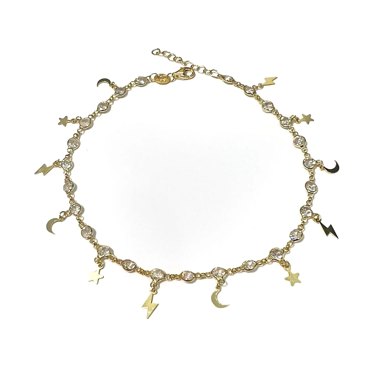 DBY Star & Moon Anklet