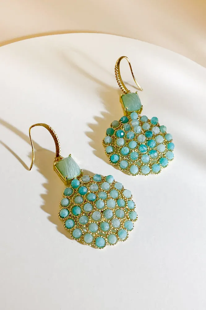 Deja Gemstone Drop Earrings