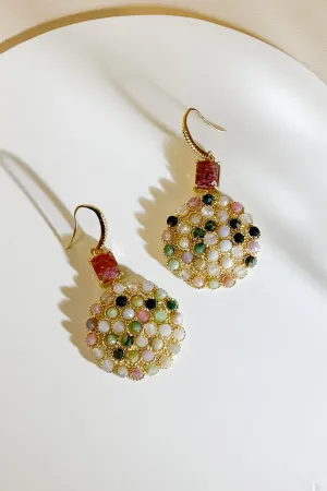 Deja Gemstone Drop Earrings