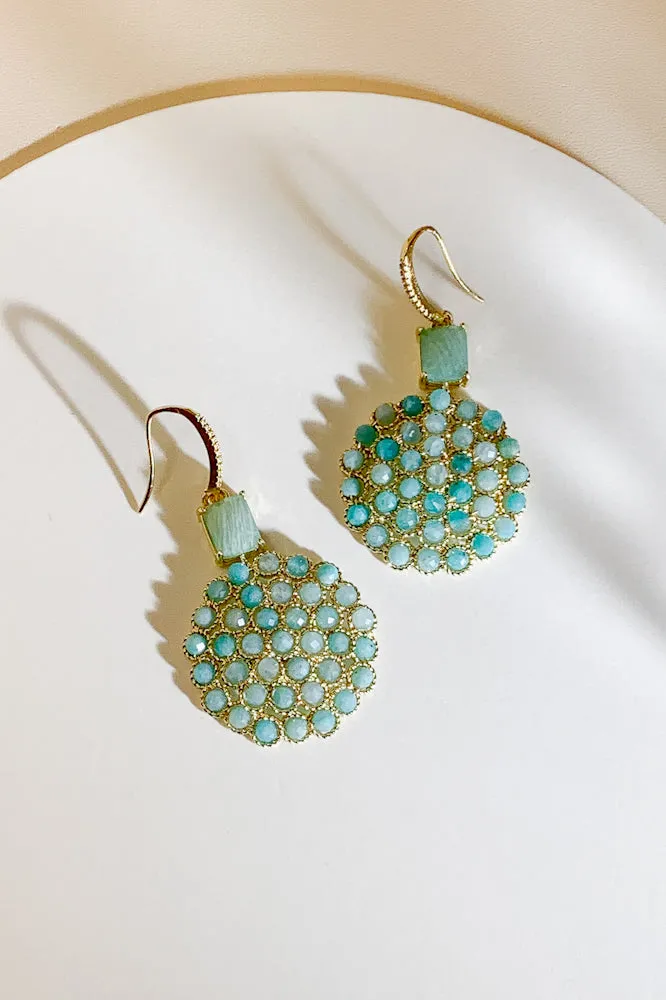 Deja Gemstone Drop Earrings