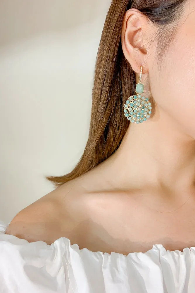 Deja Gemstone Drop Earrings