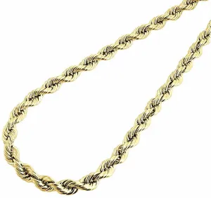 Delightful 8mm 8" 10K White Gold Rope Diamond Cut Chain Bracelet