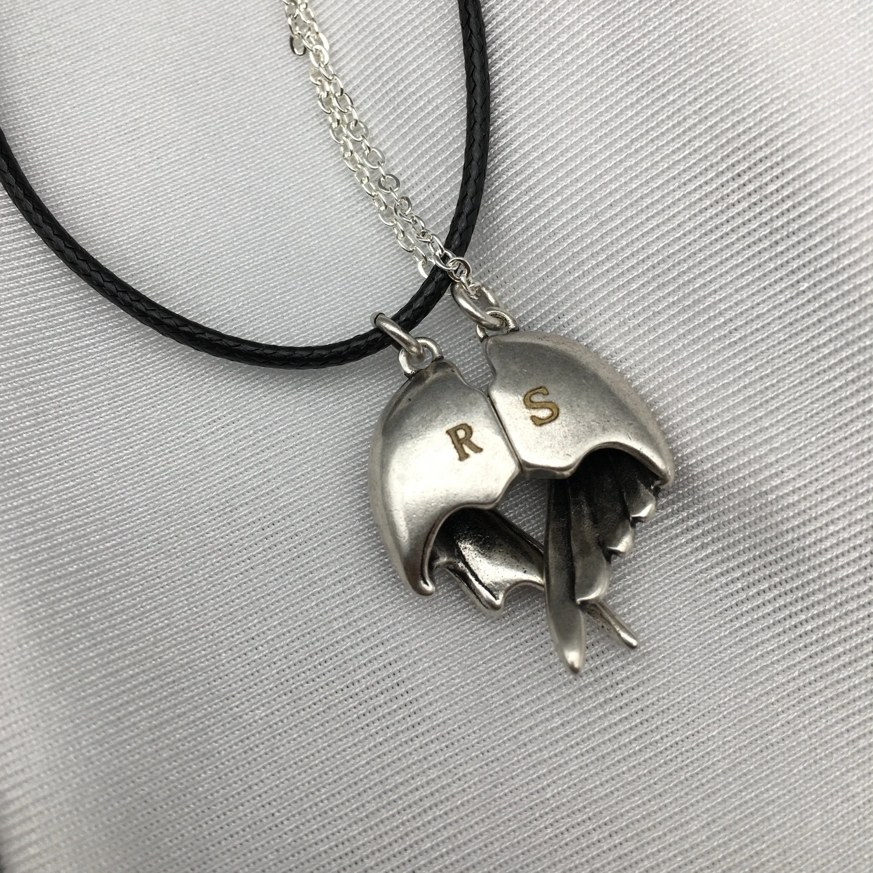 Devil And Angel Wings Pendant Magnetic Necklaces