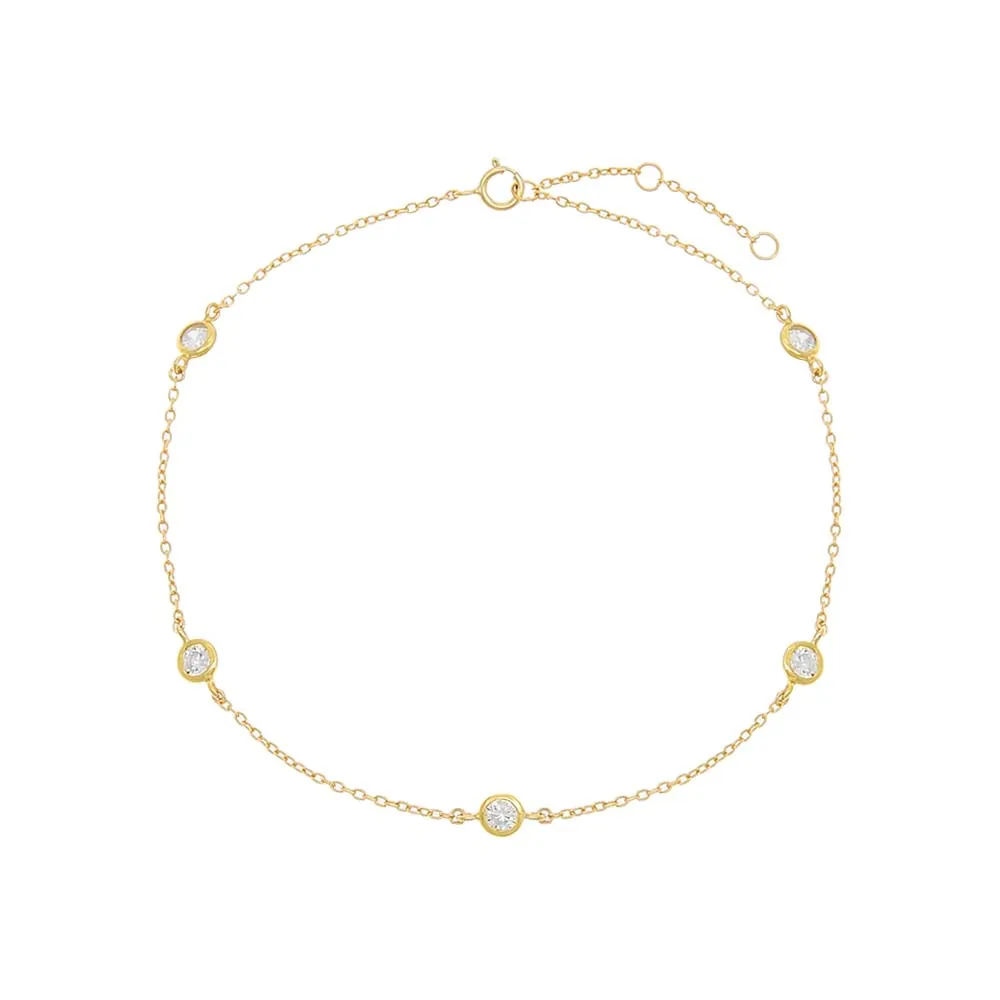 Diamond By The Yard Anklet