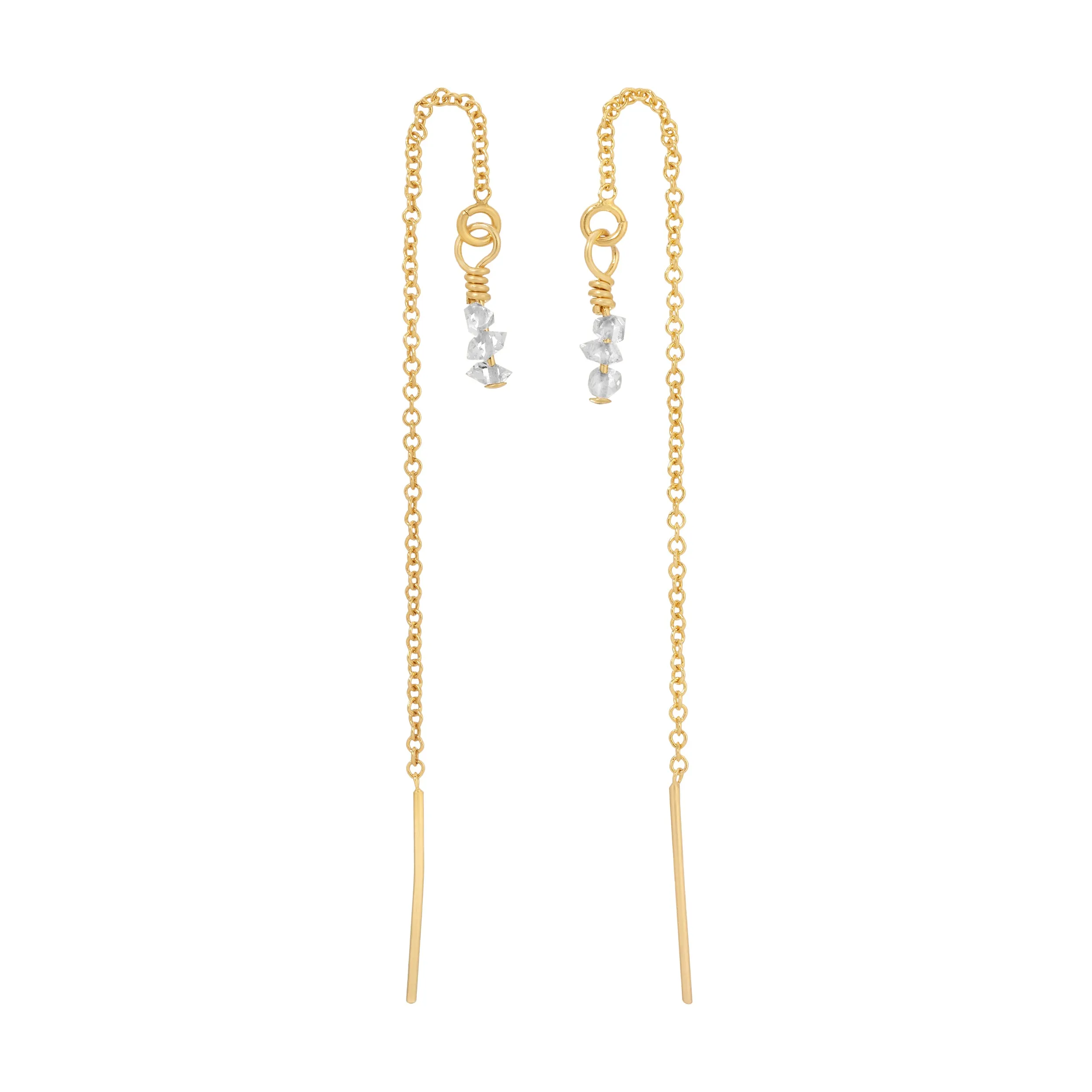 Diamond Ear Threaders