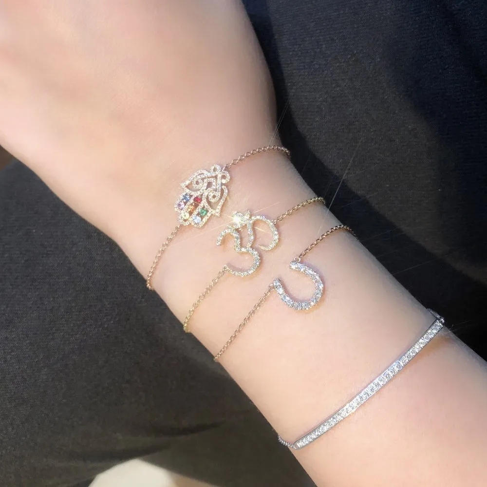 Diamond Horseshoe Bracelet