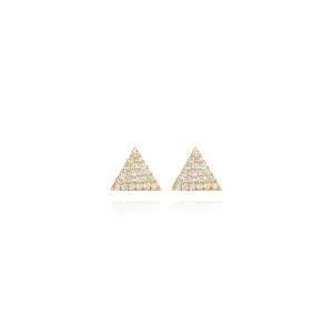 Diamond Triangle Earrings
