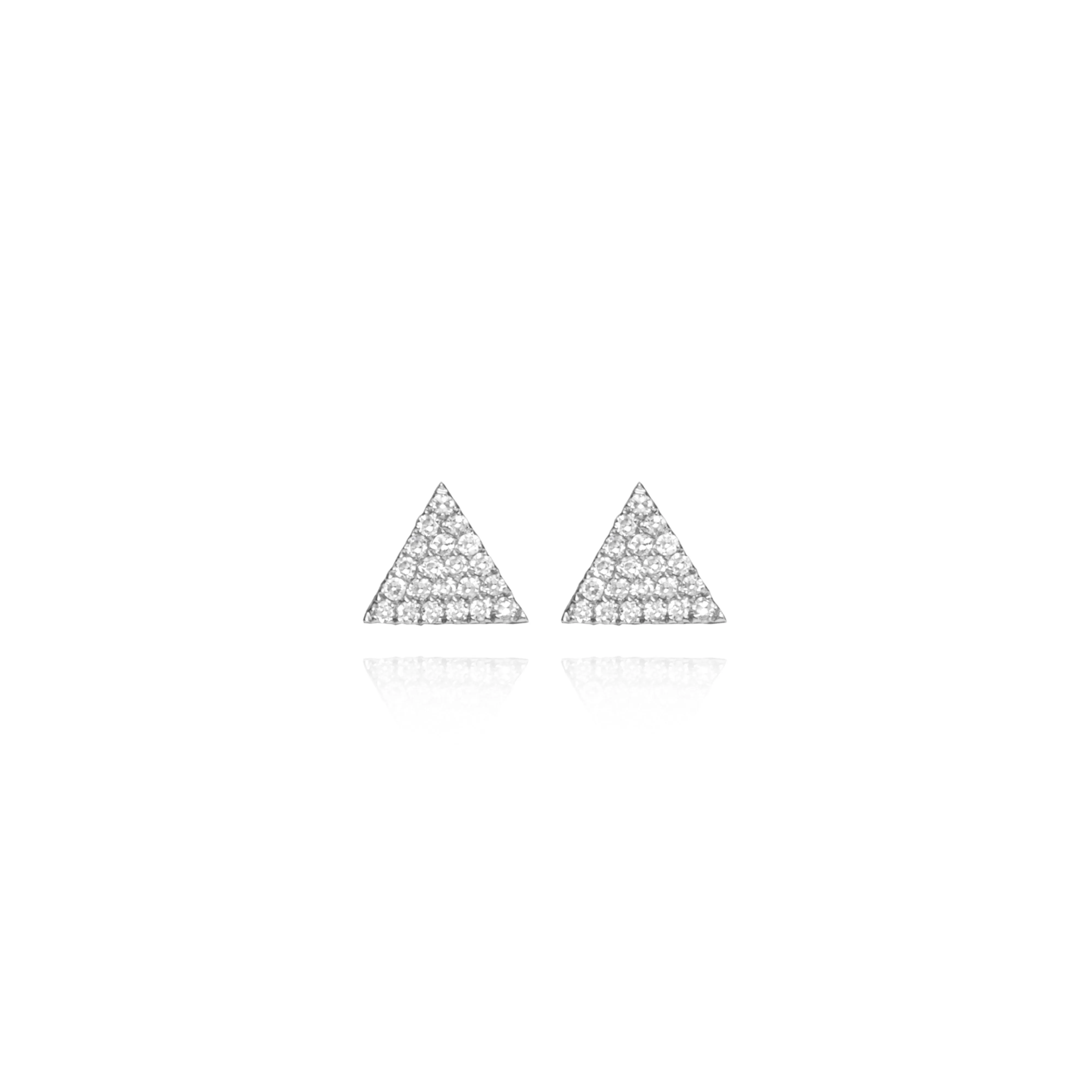 Diamond Triangle Earrings